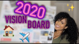 HOW TO CREATE A VISION BOARD FOR 2020 | MANIFESTING MY DREAMS | 2020 VISION