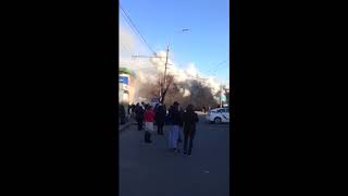 Пожар на Центрально Городском рынке Кривой Рог 03.03.2019