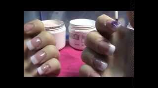 Tutorial de cómo hacer uñas acrílicas con tips y reversa - Principiantes Uñas Acrílicas