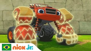 Gorila Monster Machine ? Com Blaze And The Monster Machines | Nick Jr. | Brazil | Português