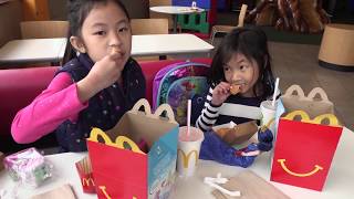 Pretend Play Visiting Real McDonalds Playground - Fun TV