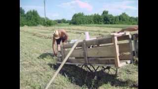 Пресс для сена и соломы своими руками  DIY Handmade Mini Baler