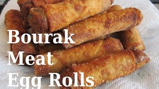 Bourak - Iraqi Meat Egg Rolls / بورك اللحم العراقي / #Recipe154CFF / #cffrecipes
