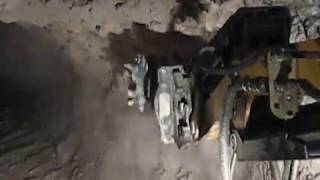 Демонтажный робот Brokk 180. Чистка вращающейся печи на цементном заводе