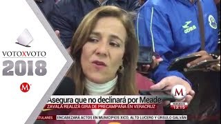 Zavala advierte a AMLO que estará en la boleta y ganará las elecciones