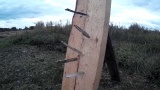 Как метать ножи  - малооборотная техника