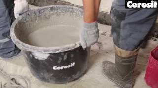 Выравнивание пола, видео инструкция выполнения работ с Ceresit CN 175