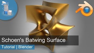 Blender 3d Tutorial | Schoen's Batwing Surface | Blender 2.8