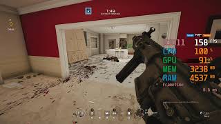 GeForce RTX 2060 -- Intel Core i5-4690K -- Tom Clancy's Rainbow Six Siege FPS Test