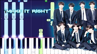 BTS - Make It Right Piano Tutorial EASY