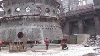 1. "Запорожсталь". Крупноузловая сборка доменной печи №3