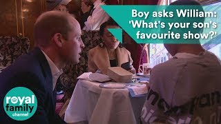 Boy asks Prince William: "What's your son's favourite show?"