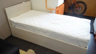 Сборка простой кровати с выдвижным ящиком на шариковых направляющих