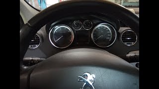 Сброс межсервисного интервала пежо 408 и 308, Обнуление счетчика ТО Peugeot 408 и 308