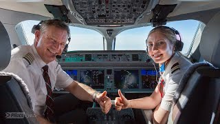 PilotsEYE.tv - LCY London City | SWISS A220 / CS100 | "Water Land" - TRAILER Cockpit Mitflug