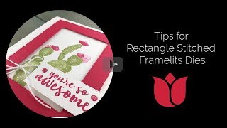 How to Use Stampin' Up! Rectangle Stitched Framelits Dies