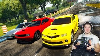 ЖАЖДА СКОРОСТИ - ГОНКИ В THE CREW + РУЛЬ Logitech Driving FORCE GT
