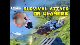 Survival Outpost Attack On Players Base - Space Engineers