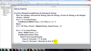 VBA Function to Neatly Format Any Phone Number