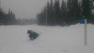 Зимний велопоход с палаткой Зима-Лето и печкой