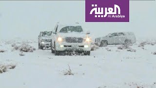 صباح العربية | ثلوج تبوك وأمطار الإمارات تجتاح المواقع