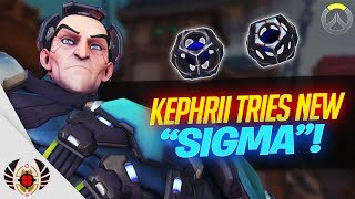 TRYING NEW OVERWATCH HERO SIGMA!