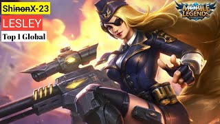 WTF Damage !! Top 1 Global Lesley [by Shin̶o̶n̶X-23] Gameplay&Build - Mobile legends