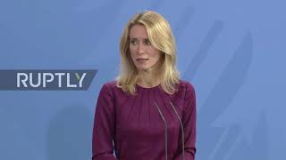 Germany: Merkel and Estonian PM Kallas pledge "safe shelter" for refugees in region