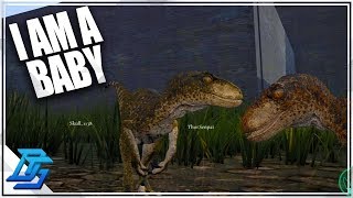 GROWING FROM A BABY RAPTOR, PLAYING AS A DINOSAUR - The Isle Gameplay - Part 1 (Multiplayer)