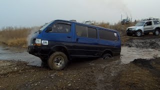 Подготовленный Toyota HiAce на бездорожье! Nissan Patrol, УАЗ,Delica, Surf #бездорожье #4х4 #оффроуд
