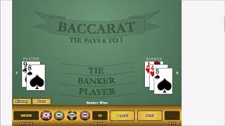 BACCARAT WINS. MY NEW STRATEGY RELEASE. "THE COYOTE." SOLID WINNING SESSION.
