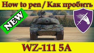 How to penetrate WZ-111 5A weak spots / Куда пробивать ВЗ-111 5А зоны пробития - World Of Tanks