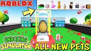 Check Out *ALL* Of The NEW Pets From Animal Egg in Unboxing Simulator (Roblox) - Classic Area