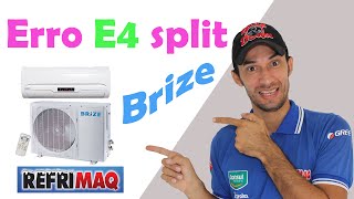 Código de erro E4 ar split Brize - Curso de ar condicionado split