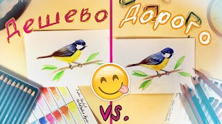 ДОРОГО VS ДЕШЕВО/Рисую карандашами Albrecht Durer и Goldfaber Aqua ||Стоит ли переплачивать?