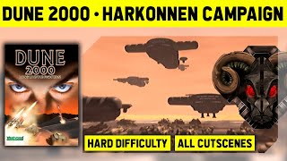 Dune 2000 - Harkonnen Campaign On Hard - No Commentary Walkthrough With Cutscenes - 1080p