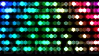 Stock Footage : Hexagon neon LED light illumination Ab4