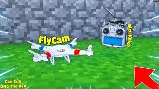 DÙNG FLYCAM ĐIỀU KHIỂN TỪ XA GIẢI CỨU ÔNG THỢ RÈN BỊ BẮT CÓC TRONG MCPE | Thử Thách SlenderMan