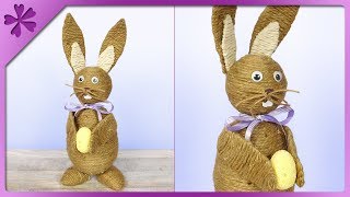 DIY ? Jute twine bunny ? nice decoration not only for Easter ? (ENG Subtitles) - Speed up #576