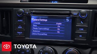 2013 RAV4 How-To: Standard Display Audio Setup | Toyota