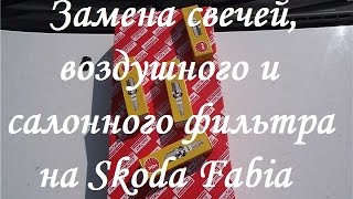 Замена свечей и фильтров на Skoda Fabia