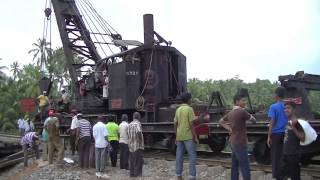 Sri Lanka Railway -  30 Ton Steam Crane which was built in 1950 and still in commercial use.