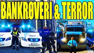 BANKRØVERI, LASTBIL TERROR, HACKER  -  GTA V FIVEM (RP) - DANSK POLITI [#35]
