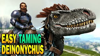 Ark HOW TO TAME DEINONYCHUS Easy Egg Locations Ark Survival Evolved Valguero DLC