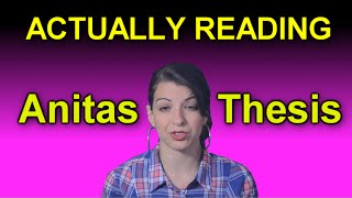 Anita Sarkeesians Master Thesis -Pure Comedy Gold!