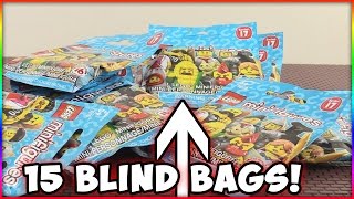 LEGO Minifigures Series 17! Opening 15 Blind Bags!