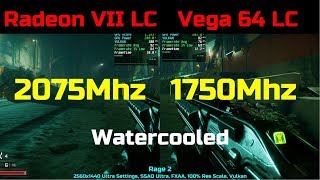 Radeon VII LC vs Vega 64 LC Splitscreen Benchmarks 1440P