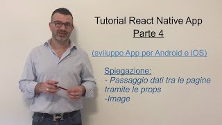 REACT NATIVE APP Tutorial - ITA - PARTE 4