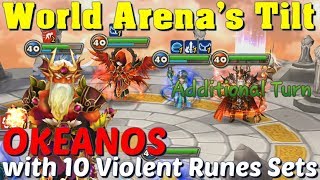 Summoners War - I Met an Okeanos with 10 Sets of Violent Runes!!!