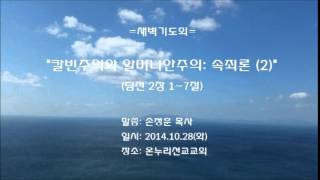 칼빈주의와 알미니안주의 (11) : 속죄(2) (손정훈 목사님)